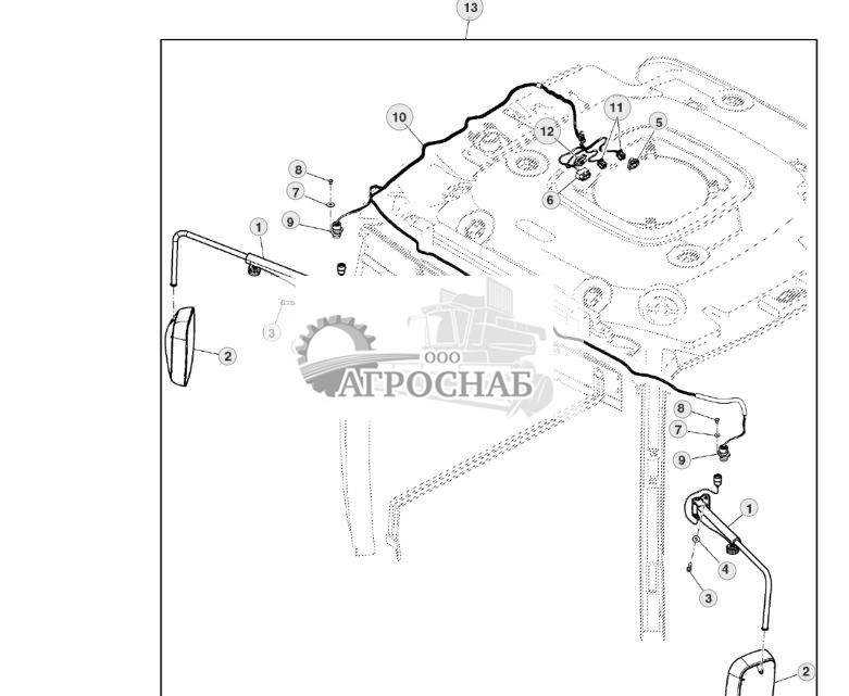 Комплект наружных зеркал (с приводом) - ST465103 766.jpg